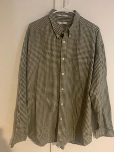 Camisa Geoffrey Beene Para Hombres Cuello Abotonada Manga Larga Oliva Talla XL - Imagen 1 de 3