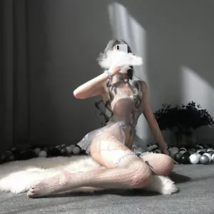 Set biancheria intima donna sexy spandex kawaii costume cosplay tentazione - Foto 1 di 9