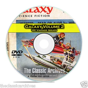 Galaxy, Vol 2, 62 Vintage Pulp Magazine, Golden Age Science Fiction DVD CD C56 - Picture 1 of 6