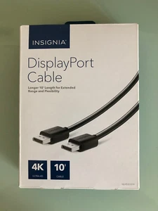 Insignia 10' 4K DisplayPort Cable for PC Laptop macbook to Monitor TV Projector - Picture 1 of 1
