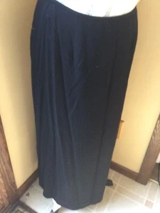 Express Damen Maxirock Farbe Schwarz Größe 11/12 Reißverschluss 100 % Viskose Neu - Bild 1 von 11