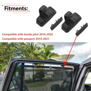 1 par de clips de gancho para parasol de puerta trasera para Honda Pilot 2016-2022 Passport 2019-21 - Imagen 1 de 7