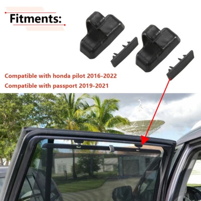 1 Pair Rear Door Sun Shade Hook Clips For Honda Pilot 2016-2022 Passport 2019-21 - Image 1 of 4