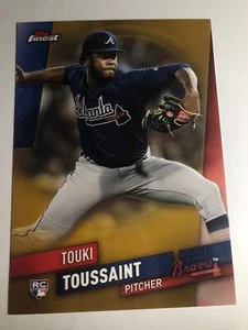 2019 Topps Finest Jumbo 5x7 Touki Toussaint Braves RC 88 01/10 - Picture 1 of 1