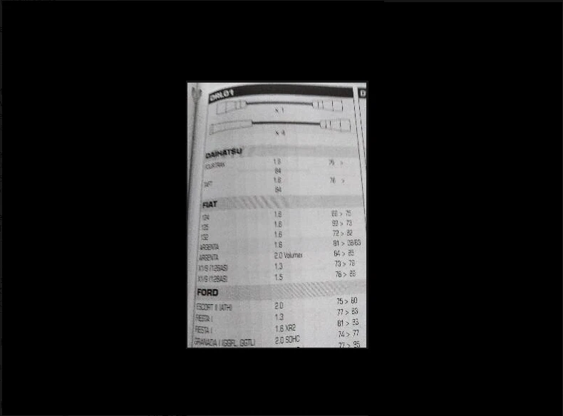 Juego de cables enchufables para Ford Escort, Fiesta y Granada 1.3, 1.6 XR2, SOHC de 2.0L Foto 1 de 1