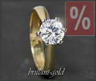 Solitär 1,28ct Brillant Damen Ring aus 585 Gold; 14 Karat Diamant Ring, NEU