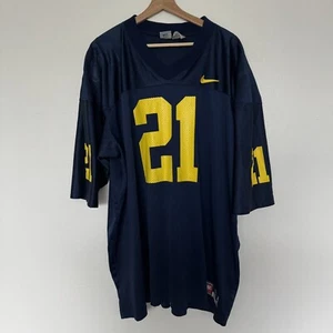 Camiseta de fútbol vintage de los 90 Nike Michigan Wolverines Desmond Howard #21 para hombre XL - Imagen 1 de 11