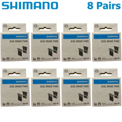 1/2/4/8pairs Shimano L05A-RF Disc Brake Resin Pads Cooling Fin fit L03A M8110 - Image 1 of 4