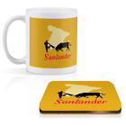 1 Mug & 1 Square Coaster Santander Bull Matador Spain #60463
