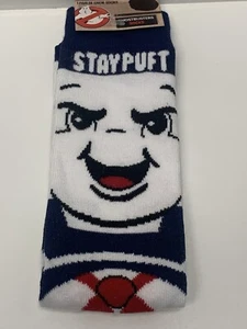 Ghostbusters Stay puff Marshmallow Man Novelty Crew Socks Mens Size 6-12 Unisex - Picture 1 of 2