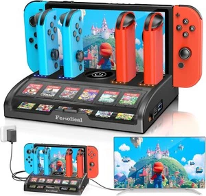 TV Switch Dock Station for Nintendo Switch Switch OLED Support 4K 1080P HDMI - Picture 1 of 6