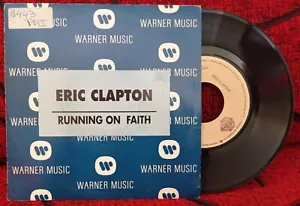 ERIC CLAPTON ** Running On Faith ** 1992 SPAIN PROMO 7" SINGLE - Picture 1 of 4