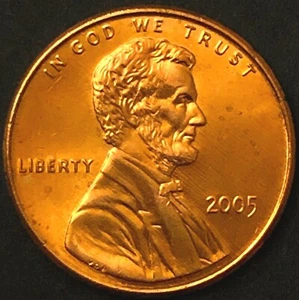 2005-P - LINCOLN MEMORIAL BACK CENT - AU BU - TONED COIN GREAT DETAIL - Picture 1 of 2