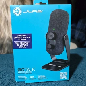 JLab Go Talk USB Microphone, USB-C Output, Cardioid or Omnidirectional, 20Hz, 20 - Picture 1 of 3