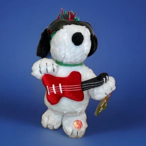 Peanuts JOE COOL Snoopy Animated Musical 12" Plush Christmas Guitar DanDee - Picture 1 of 6