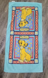 Vintage König der Löwen Strandtuch Simba 90er Disney Franco Kinder Größe22x43 - Bild 1 von 4