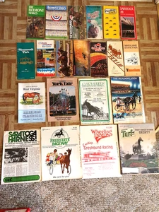 Lot 21 Horse Racing Programs Belmont Stakes Churchill Downs Saratoga Pimlico - Picture 1 of 4