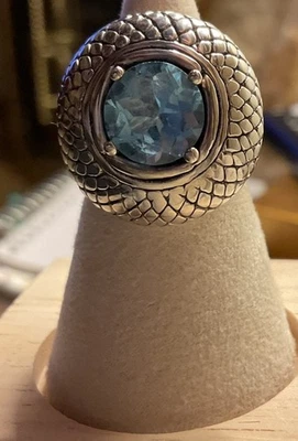925 Sterling Silver London Blue Topaz Ring Size 7 - Image 1 of 2