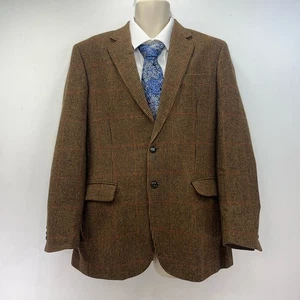 Brook Taverner Jacket Blazer Wool Yorkshire Tweed Moon Check Men’s UK Size 40R - Picture 1 of 15