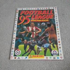 PANINI FOOTBALL 95 LEAGUE STICKER ALBUM , contain 8 stickers - Picture 1 of 9