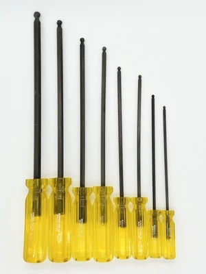 Bondhus 7/64 in 5/32 in 3/16 in Ball End Hex Screwdriver Set 8pcs Made in USA K3 - Image 1 of 4