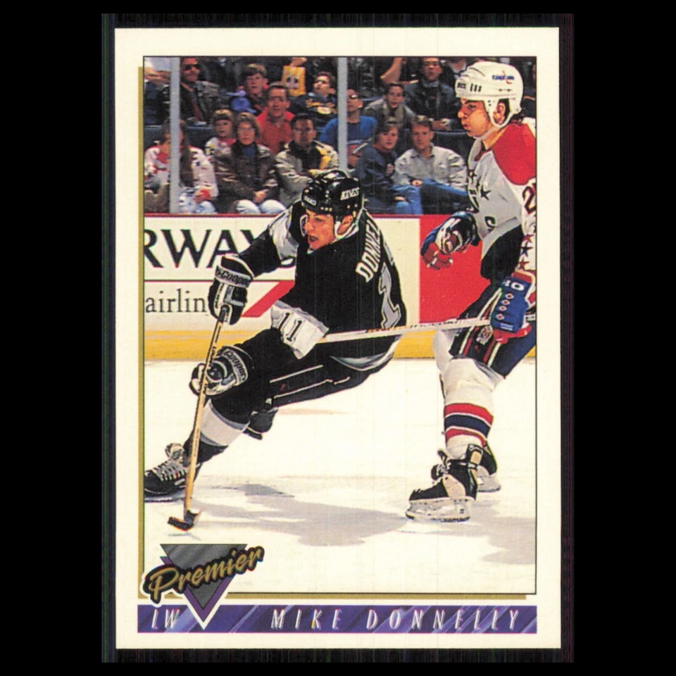 Mike Donnelly #33 1993 Topps Premier Los Angeles Kings Hockey Card NHL NM - Image 1 of 3