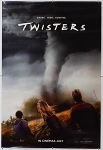 TWISTERS (2024) Original Cinema One Sheet Film Poster (teaser) Daisy Edgar-Jones - Imagen 1 de 6