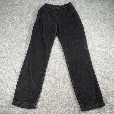 VTG 90s Nordstrom Corduroy Pants Women's M Black Pull on Grunge Preppy Academic - Image 1 of 4
