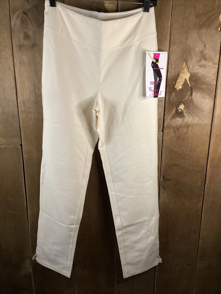Women With Control Shape Enhancing Leggings Cream Size Small  - Image 1 of 4
