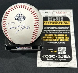 Brett Hayes Signed 2023 World Series Baseball Rangers Autographed Auto JSA COA - Picture 1 of 2