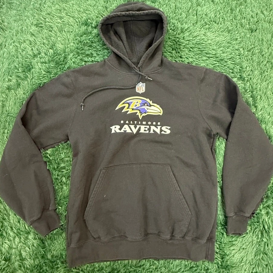 Sudadera con Capucha Baltimore Ravens Negra Reebok Talla Mediana Unisex Foto 1 de 4