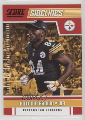 2018 Score Sidelines Red Antonio Brown #8 - Image 1 of 2