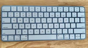 Apple magic keyboard with Touch ID Blue A2449 w/Cable - Picture 1 of 5