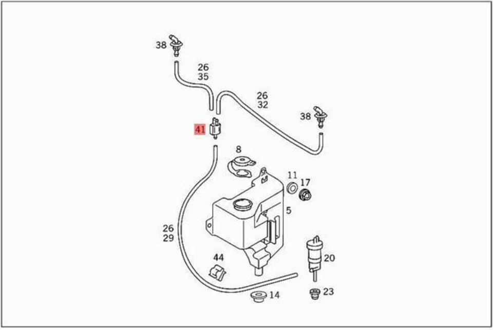 Válvula antirretorno original MERCEDES 903 905 906 909 A124 C107 C123 0008600862 Foto 1 de 1
