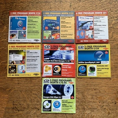 (22) PC CD-ROMs from PC WORLD MAGAZINE: Bundle of 7 CDs * 2009 Software - Image 1 of 4