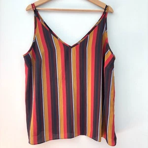 Papaya Colourful Striped Cami Top - Size 18 - Picture 1 of 5