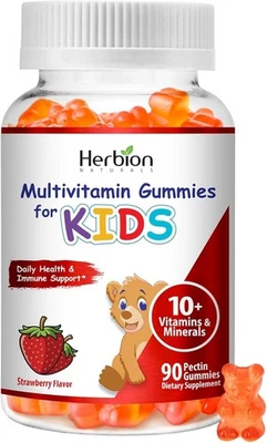 Gomitas multivitamínicas para niños ~ Vitaminas diarias para niños con vitamina C, D3, zinc... Foto 1 de 4
