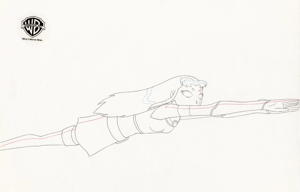 Teen Titans Animated Series- Original Production Drawing-Starfire-The End III - Image 1 of 1