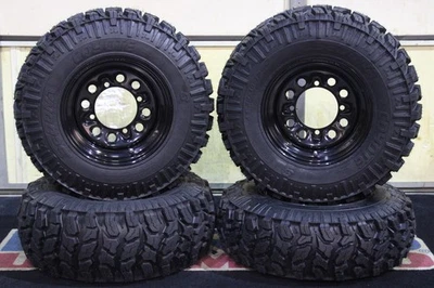 KAWASAKI MULE 4010 25" COYOTE ATV TIRE & QB BLACK ATV WHEEL KIT POLQB L8 11K - Image 1 of 4