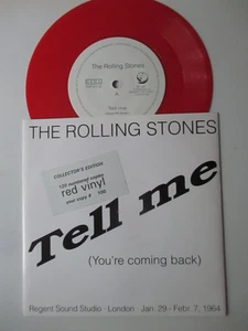 Rolling Stones - Tell me (1991) GERMANY 7" RED VINYL numb 120 copies # 100 - Imagen 1 de 1