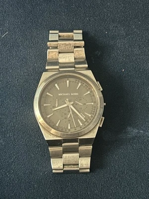 Reloj Michael Kors MK8337 Channing cronógrafo esfera gris SS para hombre 43 mm Foto 1 de 4