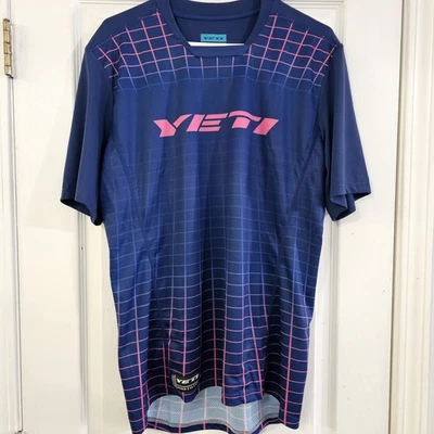 Yeti My22 Enduro S/S Джерси мужской большой темно-розовый цифровой пустота узор новый с Ярлыками новый - Изображение 1 из 4
