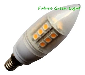 VELA E14 SES 24 SMD LED 240V 3.8W 350LM BOMBILLA BLANCA CÁLIDA ~50W - Imagen 1 de 2