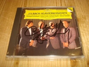 CHRISTOPH ESCHENBACH Bach Piano Concertos Helmut Schmidt DGG CD Signed Signiert - Bild 1 von 2