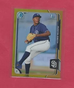 Austin Smith 2015 Bowman Chrome Draft Gold rifrattore 46/50, #180, Padres - Foto 1 di 2