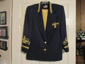 Navy Blazer w/ Gold Accents- Conductor, Nautical, Unisex - Picture 1 of 5
