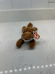 Ty Beanie Baby Style 4115 | RARE 1996 SLY FOX Retired| Errors | PVC Pellets - Picture 1 of 11