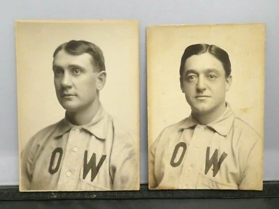 1905 Bill Phyle Cardinals Giants Orphans Cabinet Card Proof Photo w/ Jack Dolan - Image 1 of 4