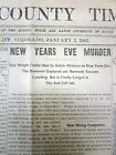 Best 1903 Eagle Co COLORADO display newspaper WILD WEST SALOON MURDER in MINTURN
