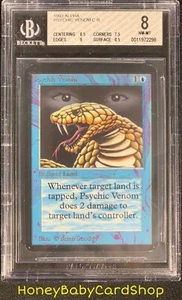 MTG Limited Edition Alpha 1993 Psychic Venom BGS 8.0 NM/MT Old School 93/94 - Picture 1 of 6